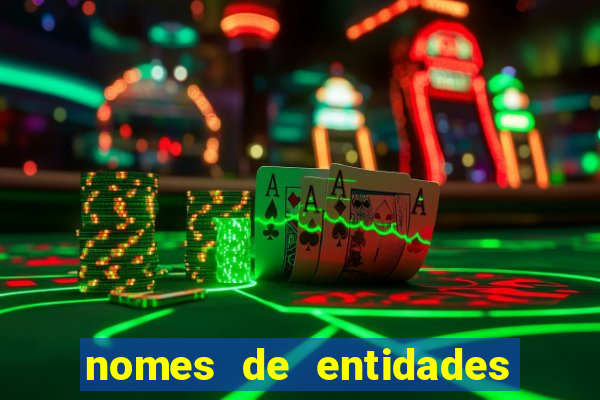 nomes de entidades do mal